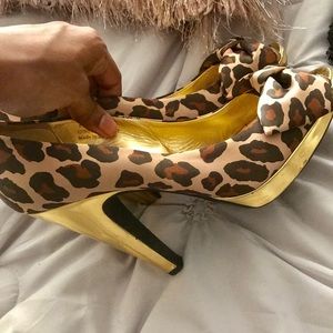 Coach leopard heels offers accepted